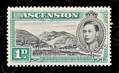 8924: Ascension Island SG39 1d Green & Black 1938 Sc#41 Mi40 Mint MH C£45, view 3