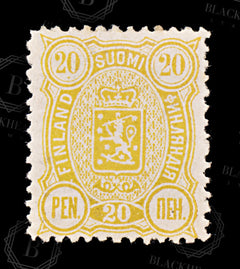 8925: Finland SG114 20p Yellow 1889 Sc#41 Mi30A Mint MH C£55, view 3