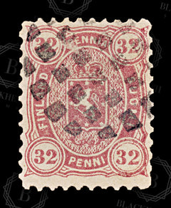 8928: Finland SG79 32p Rose 1875 Mi18Ay Used C£32, view 3