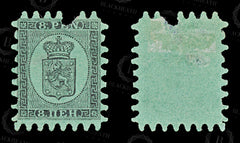 8929: Finland SG46 8p Black on Green. MNG 1867 Sc#7f Mi6Cx Filler C£450, view 2