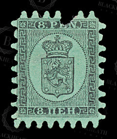 8929: Finland SG46 8p Black on Green. MNG 1867 Sc#7f Mi6Cx Filler C£450, view 3