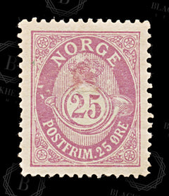 8933: Norway SG117 25ore Violet 1901 Sc#54 Mi58A Mint MH C£48, view 3