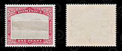 8949: Dominica SG28 1d Grey &  Red 1906 Sc#26 Mi22 Mint MH C£18, view 2