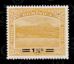 8950: Dominica SG60 1½d Orange 1920 Sc#55 Mi56 Mint MH C£11, view 3