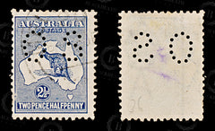 8954: Australia SGO44 2½d Deep blue 1917 Sc#OB46 MiD36 Used C£38, view 2