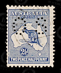 8954: Australia SGO44 2½d Deep blue 1917 Sc#OB46 MiD36 Used C£38, view 3