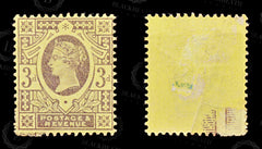 8958: GB SG202 3d Deep purple 1887 Sc#115 Mi90a Mint MH C£25, view 2