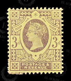 8958: GB SG202 3d Deep purple 1887 Sc#115 Mi90a Mint MH C£25, view 3