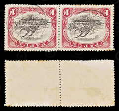 8960: Papua SG76 1d Black &  Carmine 1910 Sc#42 Mi33C Used C£34, view 2