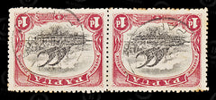 8960: Papua SG76 1d Black &  Carmine 1910 Sc#42 Mi33C Used C£34, view 3