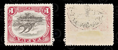 8961: Papua SG76 1d Black &  Carmine 1910 Sc#42 Mi33C Mint MH C£17, view 2