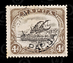 8966: Papua SG79 4d Black &  Sepia 1910 Sc#45 Mi36C Used C£11, view 3