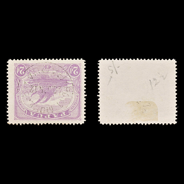 8969: Papua SG86w Sideways Inverted 1911 Sc#52 Mi42A Used C£140