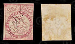8974: Tasmania SGF2 Fiscally Used 1863 Sc#AR2 MiST2B Used C£275, view 2