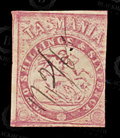 8974: Tasmania SGF2 Fiscally Used 1863 Sc#AR2 MiST2B Used C£275, view 3