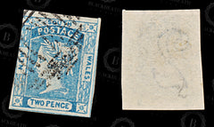 8975: New South Wales SG86 2d Chalky blue 1854 Sc#24 Mi11 Used C£12, view 2