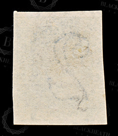 8975: New South Wales SG86 2d Chalky blue 1854 Sc#24 Mi11 Used C£12, view 4