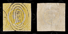 8977: New South Wales SG97 8d Yellow 1855 Sc#30a Mi18b Used C£1600, view 2