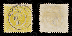 8978: New South Wales SG236 8d Yellow 1883 Sc#67 Mi56 Used C£20, view 2