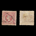 8981: New South Wales SG168 1s Carmine 1862 Sc#42a Mi30aC Used C£10