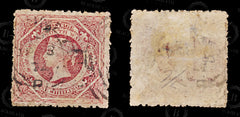 8981: New South Wales SG168 1s Carmine 1862 Sc#42a Mi30aC Used C£10, view 2