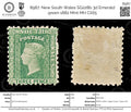 8987: New South Wales SG228b 3d Emerald green 1882 Mint MH C£65