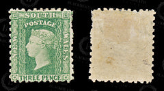 8987: New South Wales SG228b 3d Emerald green 1882 Mint MH C£65, view 2