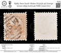 8989: New South Wales SG303b 4d Orange brown 1899 Sc#104b Mi86 Used C£17