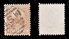 8989: New South Wales SG303b 4d Orange brown 1899 Sc#104b Mi86 Used C£17, view 2