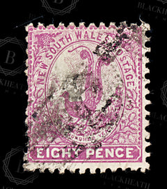 8990: New South Wales SG360 8d Lilac red 1906 Sc#127 Mi110 Used C£50, view 3