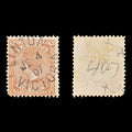 8993: Victoria SG424a 9d Orange brown 1906 Sc#226 Used C£12