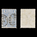 8999: Victoria SG257 1s Chalky blue 1885 MiST39 Used C£30