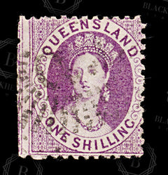 9001: Queensland SG79 1s Purple 1874 Sc#36 Mi31C Used C£55, view 3