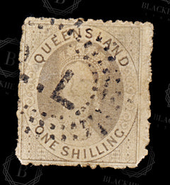 9002: Queensland SG36 1s Grey 1867 Sc#17d Mi17C Used C£45, view 3