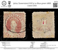 9004: Queensland SGF12 1s Blue green 1868 Used C£60