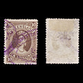 9007: Queensland SG155 10s Brown 1882 Sc#77 Mi61X Used C£50