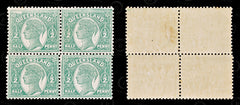 9011: Queensland SG219 Block of 4 1895 Sc#106 Mi88A Mint MLH C£12, view 2