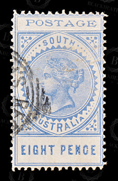 9013: South Australia SG271 8d Ultramarine 1902 Sc#124 Mi90 Used C£20, view 3