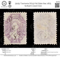 9029: Tasmania SG137 6d Slate lilac 1875 Sc#32m Used C£22