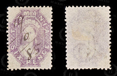 9029: Tasmania SG137 6d Slate lilac 1875 Sc#32m Used C£22, view 2