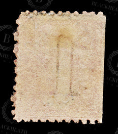 9034: Tasmania SG59 1d Carmine 1864 Sc#23a Mi15aA Used C£55, view 4