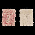 9036: Tasmania SG59 1d Carmine 1864 Sc#23a Mi15aA Used C£55