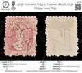9036: Tasmania SG59 1d Carmine 1864 Sc#23a Mi15aA Used C£55