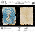 9037: Tasmania SG73 4d Blue 1864 Sc#31 Mi17C Used C£23