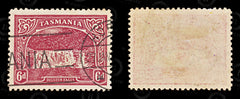 9041: Tasmania SG254a 6d Dark red 1911 Mi87C Used C£55, view 2