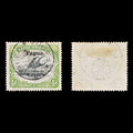 9045: Papua SG21 ½d Black &  Yellow green 1906 Sc#11 Mi9 Used C£20