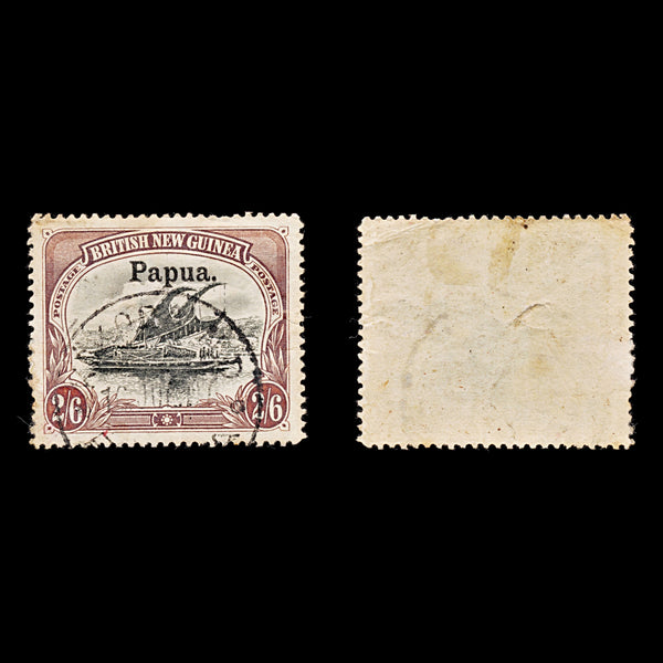 9048: Papua SG20 2s6d Black &  Brown 1906 Sc#18 Mi16xX Used C£190