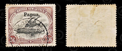 9048: Papua SG20 2s6d Black &  Brown 1906 Sc#18 Mi16xX Used C£190, view 2
