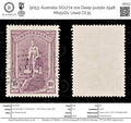9053: Australia SG177a 10s Deep purple 1948 Mi151Dy Used C£35