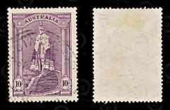9054: Australia SG177a 10s Deep purple 1948 Mi151Dy Used C£35, view 2